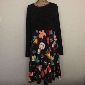 Rosegal Winter Holiday Long Sleeved Dress